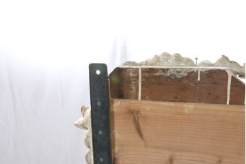 フランスアンティーク　超特大　高さ2.6メートル　迫力のある彫刻のブロカントフレンチミラー(ウォールミラー、姿見、壁掛け鏡、店舗什器)(R-082090)