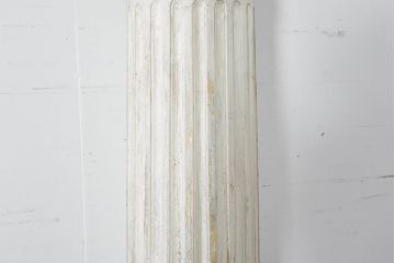 ジャンク品　フランスアンティーク　特大!!　クラシカルな空間を演出する石膏装飾のフレンチピラー2本セット(飾り柱、ディスプレイ、アンティーク柱、ギリシャ柱)(R-082094)
