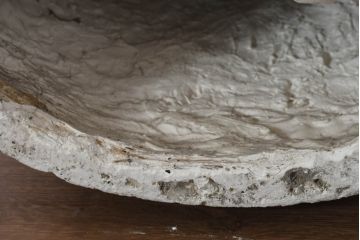 ジャンク品　ヨーロッパアンティーク　ギリシャ?　ローマ?　時を超えて佇む石膏像(オブジェ、店舗什器、ディスプレイ)(R-082096)