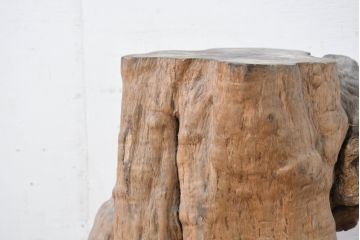 和製アンティーク　こぶ木　自然が彫り出した一点ものの花台(瘤木、こぶぎ、展示台、オブジェ、店舗什器、ディスプレイ)(R-082098)