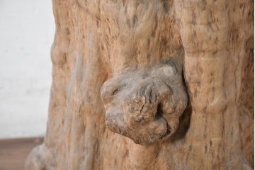 和製アンティーク　こぶ木　自然が彫り出した一点ものの花台(瘤木、こぶぎ、展示台、オブジェ、店舗什器、ディスプレイ)(R-082098)