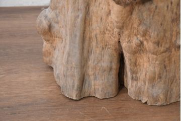 和製アンティーク　こぶ木　自然が彫り出した一点ものの花台(瘤木、こぶぎ、展示台、オブジェ、店舗什器、ディスプレイ)(R-082098)