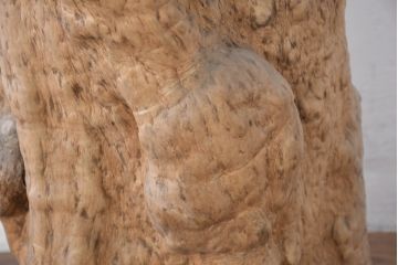 和製アンティーク　こぶ木　自然が彫り出した一点ものの花台(瘤木、こぶぎ、展示台、オブジェ、店舗什器、ディスプレイ)(R-082098)