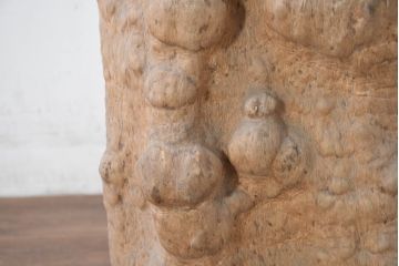 和製アンティーク　こぶ木　自然が彫り出した一点ものの花台(瘤木、こぶぎ、展示台、オブジェ、店舗什器、ディスプレイ)(R-082098)