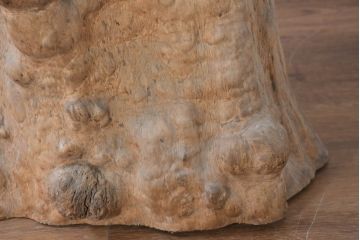和製アンティーク　こぶ木　自然が彫り出した一点ものの花台(瘤木、こぶぎ、展示台、オブジェ、店舗什器、ディスプレイ)(R-082098)