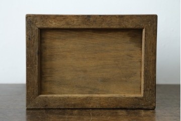 和製アンティーク　希少　上手物　楢(ナラ)材　レトロな雰囲気が素敵な作りの良い薬箱　(R-082099)