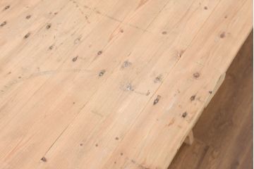フランスアンティーク　組み立て式　素材そのままの風合いが魅力的な作業台(テーブル、ワークテーブル、展示台、飾り台、店舗什器)(R-082101)