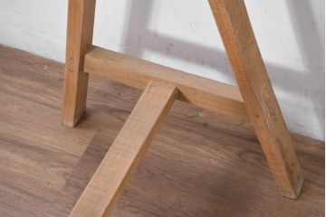 フランスアンティーク　組み立て式　素材そのままの風合いが魅力的な作業台(テーブル、ワークテーブル、展示台、飾り台、店舗什器)(R-082101)