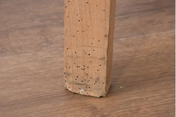 フランスアンティーク　組み立て式　素材そのままの風合いが魅力的な作業台(テーブル、ワークテーブル、展示台、飾り台、店舗什器)(R-082101)