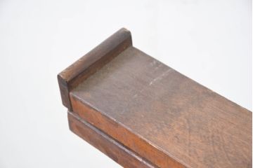 フランスアンティーク　希少!!　使い込まれた風合いが歴史を感じる作りの良い作業台の脚2点セット(ソーホース、SAWHORSE、DIY、材料、テーブル脚、高さ調整可能)(R-082102)