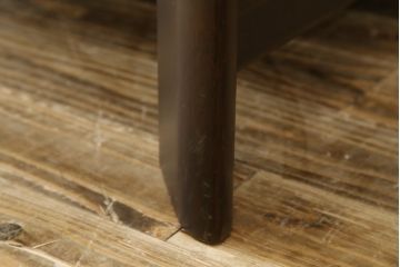 中古　美品　国産職人手作り　アサヒ木工　本革(一部合皮)　安らぎの空間を演出する1人掛けソファ(アームチェア、1Pソファ、一人掛け、レザー)(定価約13万円)(R-082109)