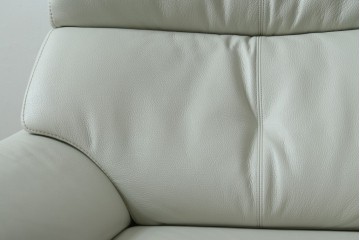 中古　美品　カリモク(karimoku)　ZW7300　本革(レザー)　ずっと座っていたくなるような包容力のある1Pソファ　定価約20万円　(R-082112)