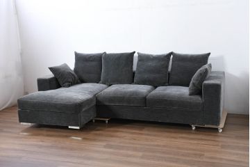 中古　美品　Boconcept(ボーコンセプト)　Cenova(セノーバ)　ゆとりある寛ぎの時間を過ごせる3Pカウチソファ(L字ソファ、三人掛け、3Pソファ、トリプルソファ、北欧)(定価約75万円)(R-082114)