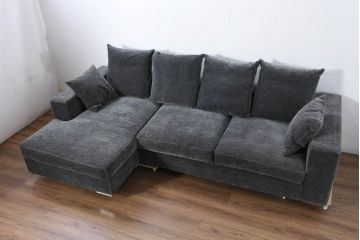 中古　美品　Boconcept(ボーコンセプト)　Cenova(セノーバ)　ゆとりある寛ぎの時間を過ごせる3Pカウチソファ(L字ソファ、三人掛け、3Pソファ、トリプルソファ、北欧)(定価約75万円)(R-082114)