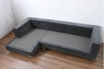 中古　美品　Boconcept(ボーコンセプト)　Cenova(セノーバ)　ゆとりある寛ぎの時間を過ごせる3Pカウチソファ(L字ソファ、三人掛け、3Pソファ、トリプルソファ、北欧)(定価約75万円)(R-082114)