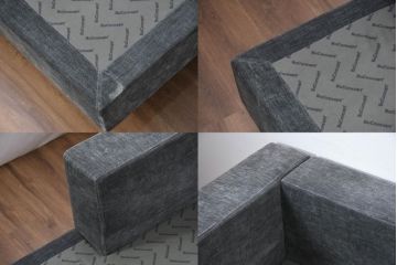 中古　美品　Boconcept(ボーコンセプト)　Cenova(セノーバ)　ゆとりある寛ぎの時間を過ごせる3Pカウチソファ(L字ソファ、三人掛け、3Pソファ、トリプルソファ、北欧)(定価約75万円)(R-082114)