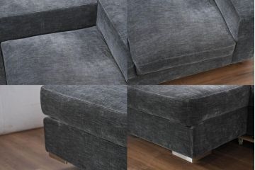 中古　美品　Boconcept(ボーコンセプト)　Cenova(セノーバ)　ゆとりある寛ぎの時間を過ごせる3Pカウチソファ(L字ソファ、三人掛け、3Pソファ、トリプルソファ、北欧)(定価約75万円)(R-082114)