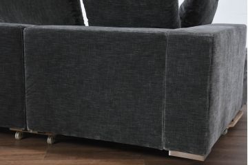 中古　美品　Boconcept(ボーコンセプト)　Cenova(セノーバ)　ゆとりある寛ぎの時間を過ごせる3Pカウチソファ(L字ソファ、三人掛け、3Pソファ、トリプルソファ、北欧)(定価約75万円)(R-082114)
