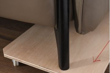 中古　超美品　使用感ほぼなし　IDC大塚家具取り扱い　FaBBRica(ファブリカ)　ゆったりとくつろげるL字型3Pカウチソファ(三人掛け、3Pソファ、トリプルソファ、コーナーソファ)(定価約55万円)(R-082115)