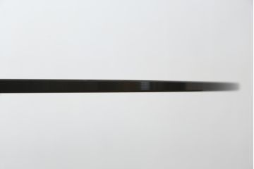 中古　美品　イタリア　calligaris(カリガリス)　VORTEX(ヴォルテックス)　強化ガラス天板　螺旋状のベースがエレガントなラウンドテーブル(丸テーブル、2人掛けダイニングテーブル、4人掛けダイニングテーブル、食卓)(定価約23万円)(R-082116)