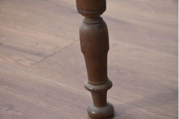 和製アンティーク　かわいい脚付きのレトロな文机(座机、ローテーブル、センターテーブル、作業台、ワークデスク、在宅用、在宅ワーク用)(R-082117)