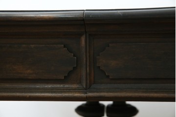 フランスアンティーク　上手物　高級品!!　上品で凝ったデザインが魅力的なダイニングテーブル　(R-082118)