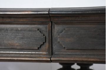 フランスアンティーク　上手物　高級品!!　上品で凝ったデザインが魅力的なダイニングテーブル(2人掛け、4人掛けテーブル)(R-082118)