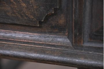 フランスアンティーク　上手物　高級品!!　上品で凝ったデザインが魅力的なダイニングテーブル(2人掛け、4人掛けテーブル)(R-082118)