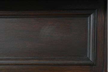 イギリスアンティーク　オーク材　気品漂うデザインとバルボスレッグが魅力的なサイドボード(コンソールテーブル、キャビネット、飾り台、机、ワークデスク、在宅用、在宅ワーク用、英国)(R-082121)