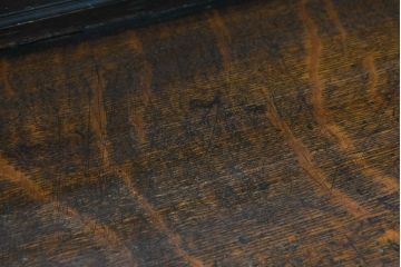 イギリスアンティーク　オーク材　気品漂うデザインとバルボスレッグが魅力的なサイドボード(コンソールテーブル、キャビネット、飾り台、机、ワークデスク、在宅用、在宅ワーク用、英国)(R-082121)