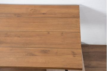 中古　Journal Standard Furniture(ジャーナルスタンダードファニチャー)　インダストリアルデザインがおしゃれなSens(サンク)ダイニングテーブル(4人掛け、食卓、作業台)(定価約91000円)(R-082123)