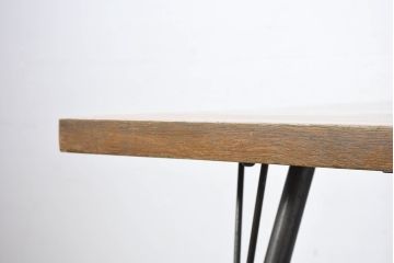 中古　Journal Standard Furniture(ジャーナルスタンダードファニチャー)　インダストリアルデザインがおしゃれなSens(サンク)ダイニングテーブル(4人掛け、食卓、作業台)(定価約91000円)(R-082123)