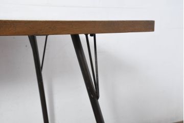 中古　Journal Standard Furniture(ジャーナルスタンダードファニチャー)　インダストリアルデザインがおしゃれなSens(サンク)ダイニングテーブル(4人掛け、食卓、作業台)(定価約91000円)(R-082123)