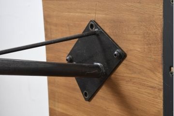 中古　Journal Standard Furniture(ジャーナルスタンダードファニチャー)　インダストリアルデザインがおしゃれなSens(サンク)ダイニングテーブル(4人掛け、食卓、作業台)(定価約91000円)(R-082123)