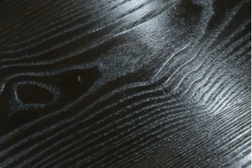 中古　美品　水屋の匠　久遠　栗材　くっきりとした木目を楽しめるアンティーク調丸型ちゃぶ台　(R-082126)