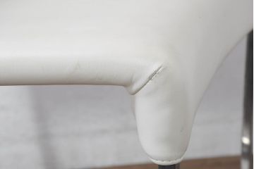 中古　B&B Italia(ビーアンドビー イタリア)　SEDIA SOLO(セディア ソロ)　Antonio Citterio(アントニオチッテリオ)　本革(レザー)　シンプルで無駄のないフォルムのダイニングチェア(椅子、アームレスチェア)(定価約17万円)(R-082128)