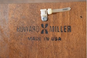中古　高級時計ブランド　Howard Miller(ハワード ミラー)　Delaware(デラウェア)　チェリー材　月の満ち欠けを表示するムーンダイヤル付きのホールクロック(時計台、振り子時計、ディスプレイ)(定価約110万円)(R-082134)