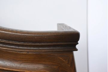 中古　美品!!　希少な廃番品　松永工房　Continue(カンティーニュ)　ハープギャラリー　置くだけで絵になる!!大胆で優雅なハープデザインが目を惹くキュリオケース(ガラスケース、ショーケース、ディスプレイラック、コレクションケース、飾り棚、陳列棚、店舗什器)(定価約76万円)(R-082137)