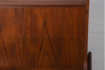 デンマークビンテージ　オークレッグ　ローズウッド?　チーク材　クラシカルな雰囲気を盛り立てるライティングビューロー(ワークデスク、在宅ワーク、在宅用、簿記机、ヴィンテージ)(R-082141)