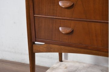 デンマークビンテージ　オークレッグ　ローズウッド?　チーク材　クラシカルな雰囲気を盛り立てるライティングビューロー(ワークデスク、在宅ワーク、在宅用、簿記机、ヴィンテージ)(R-082141)