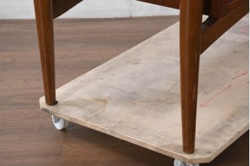 デンマークビンテージ　オークレッグ　ローズウッド?　チーク材　クラシカルな雰囲気を盛り立てるライティングビューロー(ワークデスク、在宅ワーク、在宅用、簿記机、ヴィンテージ)(R-082141)