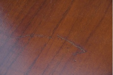 デンマークビンテージ　オークレッグ　ローズウッド?　チーク材　クラシカルな雰囲気を盛り立てるライティングビューロー　(R-082141)