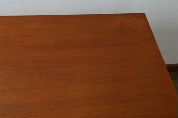 和製ヴィンテージ　天童木工(Tendo)　名作!!　洗練されたデザインがお洒落!!北欧スタイルにおすすめのチーク材製デスク　(R-082142)