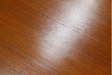和製ヴィンテージ　天童木工(Tendo)　名作!!　洗練されたデザインがお洒落!!北欧スタイルにおすすめのチーク材製デスク　(R-082142)