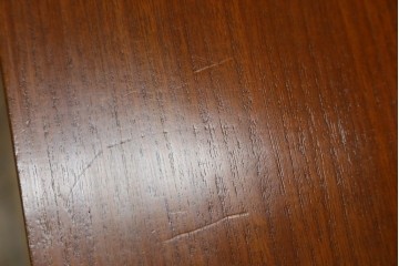 和製ヴィンテージ　天童木工(Tendo)　名作!!　洗練されたデザインがお洒落!!北欧スタイルにおすすめのチーク材製デスク　(R-082142)