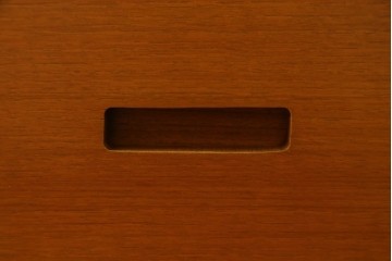 和製ヴィンテージ　天童木工(Tendo)　名作!!　洗練されたデザインがお洒落!!北欧スタイルにおすすめのチーク材製デスク　(R-082142)