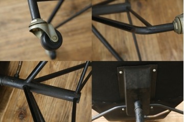 和製ビンテージ　美品　剣持勇デザイン　天童木工　カブトチェア　ヴィンテージスタイルのお部屋作りに活躍する男前なデスクチェア　(R-082143)