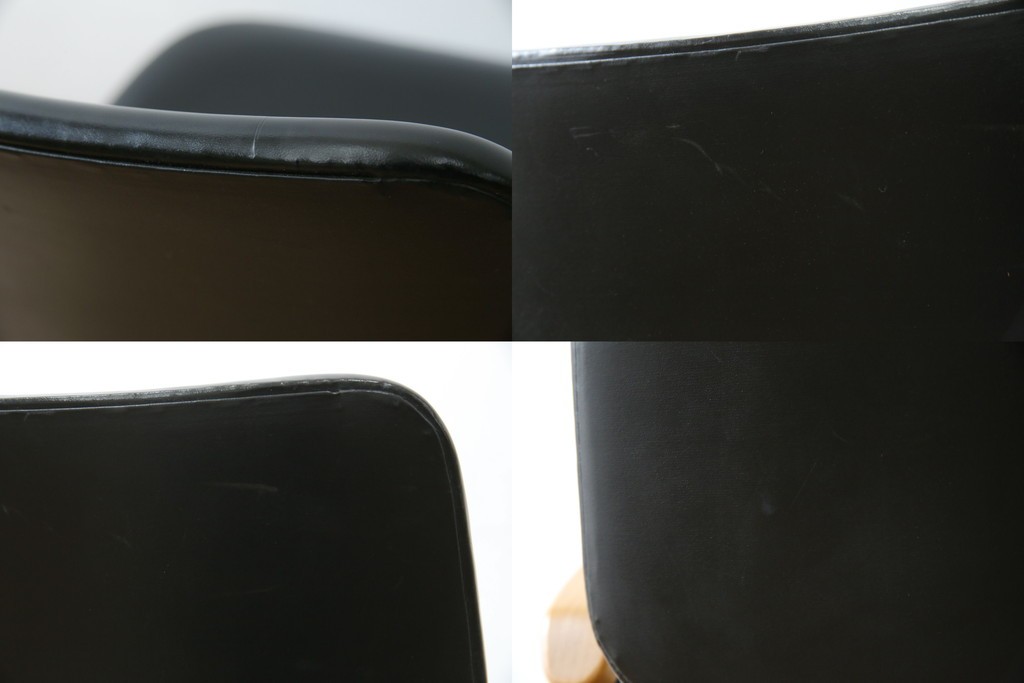 和製ビンテージ　美品　剣持勇デザイン　天童木工　カブトチェア　ヴィンテージスタイルのお部屋作りに活躍する男前なデスクチェア　(R-082143)