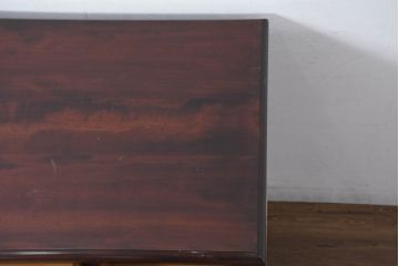 中古　松本民芸家具　T型片袖机　美しい木目とクラシカルな佇まいが魅力的なデスク(机、ワークデスク、在宅用、在宅ワーク用)(定価約42万円)(R-082144)