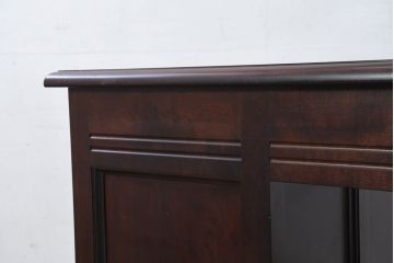 中古　松本民芸家具　T型片袖机　美しい木目とクラシカルな佇まいが魅力的なデスク(机、ワークデスク、在宅用、在宅ワーク用)(定価約42万円)(R-082144)